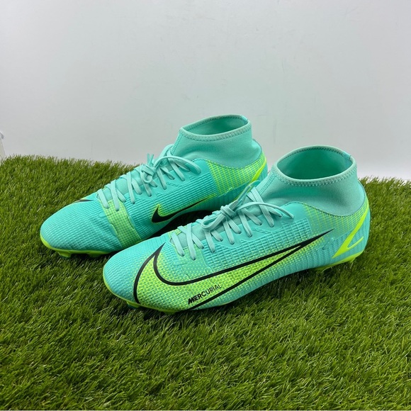 Mens 12 Nike Mercurial Superfly 8 Academy MG Dynamic Teal/Turquoise CV0843-403 - Picture 4 of 13